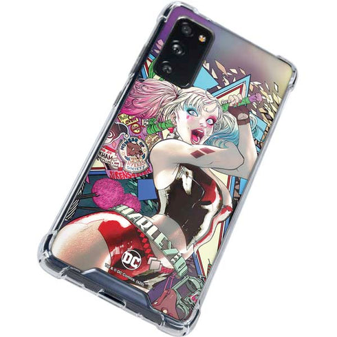 DC Comics Harley Quinn Action Pose Galaxy S20 FE Clear Case